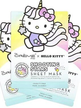 The Crème Shop x Hello Kitty Unicorn Shooting Stars Sheet Mask - 3 Pack